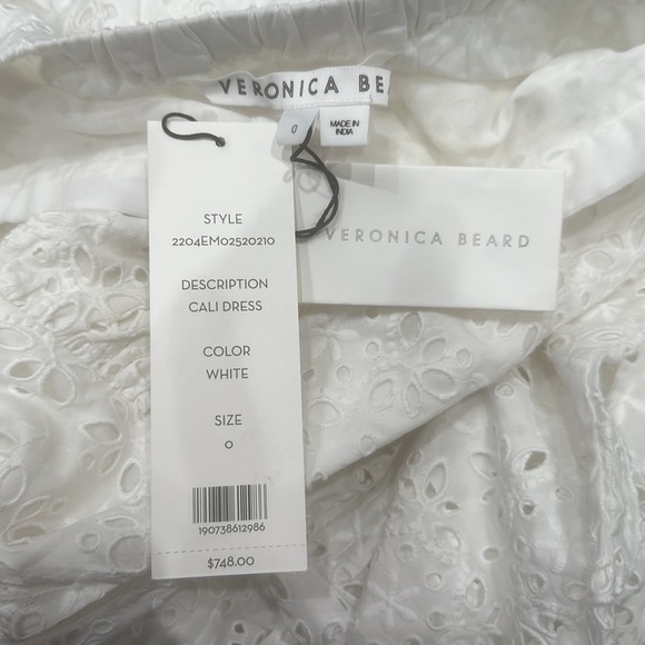 BRAND NEW Veronica Beard Cali Maxi Dress White - Picture 8 of 11